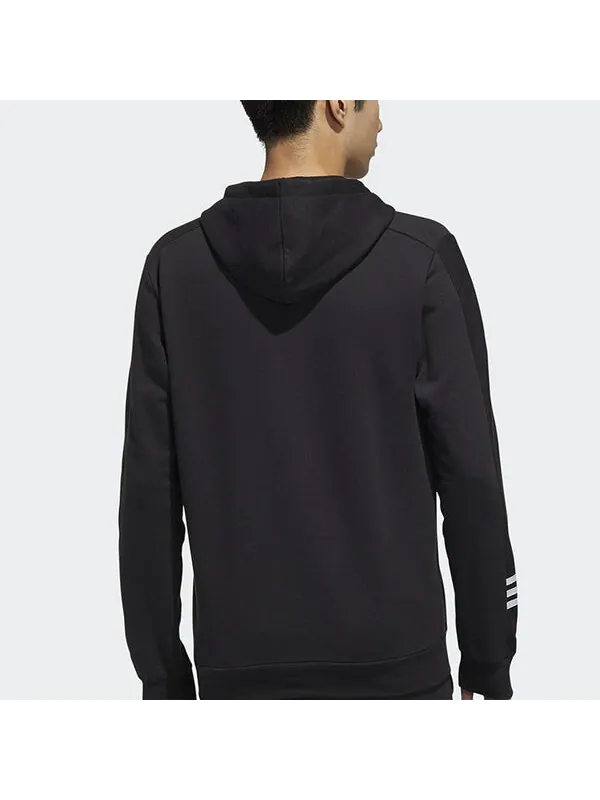 Толстовка adidas Sports Casual Hooded Sweater Men Black — изображение 4 из 4, черный