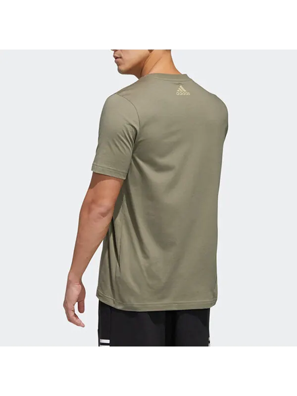 Футболка e br t short-sleevetee men green Adidas — изображение 2 из 2, зеленый