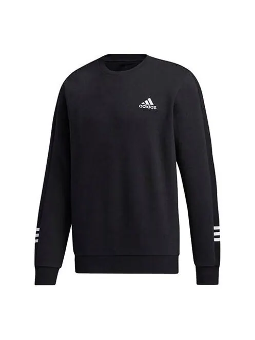 Толстовка logo stamping casual laptop sportswear men's black Adidas — изображение 1 из 4, черный