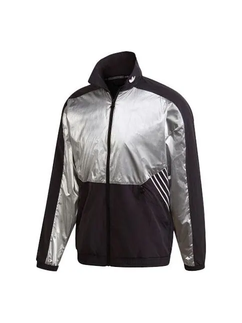 Куртка оригинальная tlm 02 trackt colorblock спортивная куртка с воротником-стойкой Adidas — изображение 1 из 4, черный