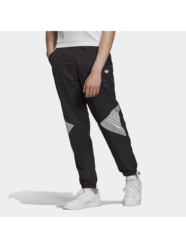 Спортивные штаны adidas originals Tolima-02 Trackp Reflective Logo Casual Training Sports Long — изображение 3 из 4, черный