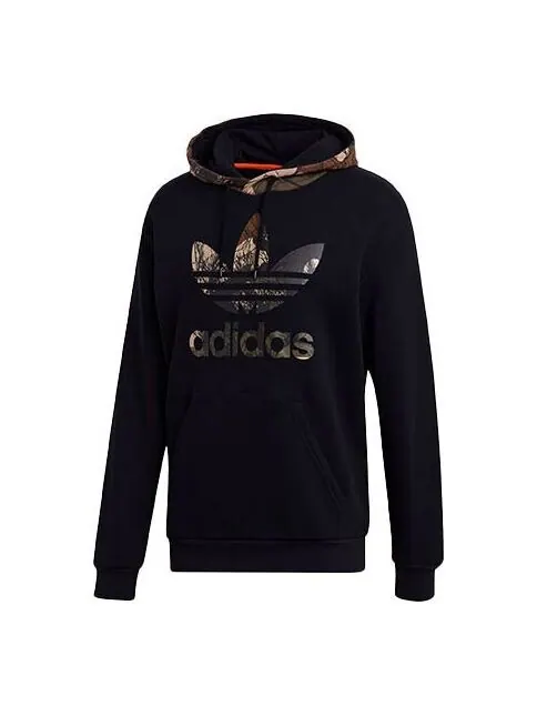 Толстовка originals camo block hdy camouflage logo printing pullover black Adidas — изображение 1 из 4, черный