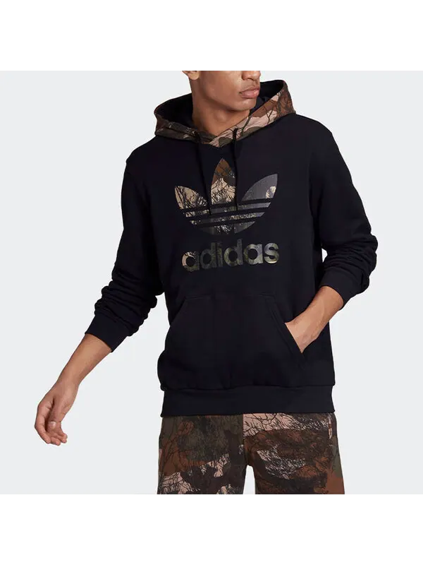 Толстовка originals camo block hdy camouflage logo printing pullover black Adidas — изображение 3 из 4, черный