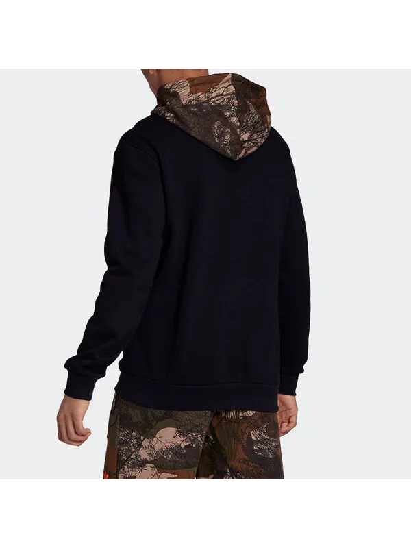 Толстовка originals camo block hdy camouflage logo printing pullover black Adidas — изображение 4 из 4, черный