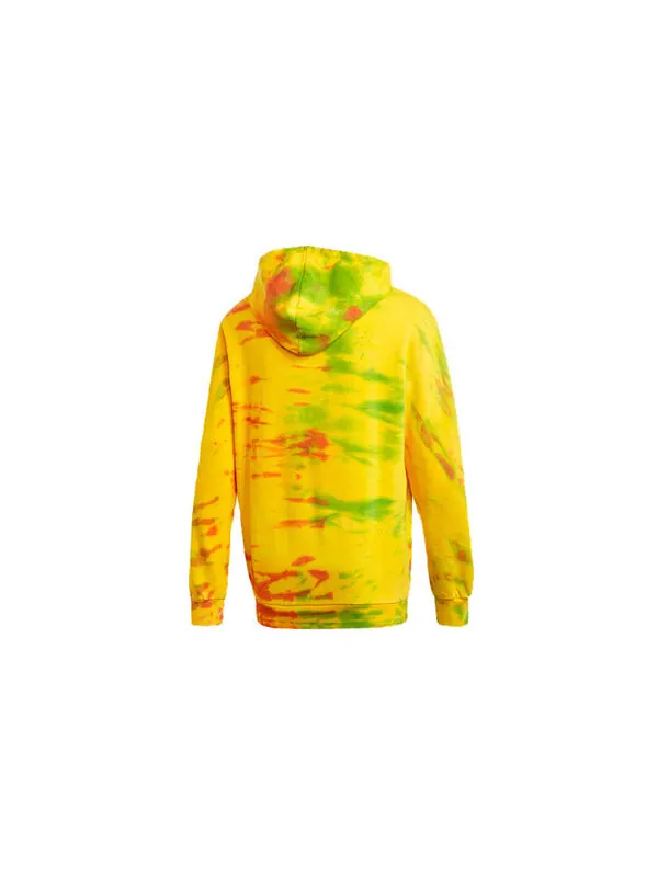 Толстовка adidas originals logo Printing Tie Dye Yellow — изображение 2 из 4, желтый