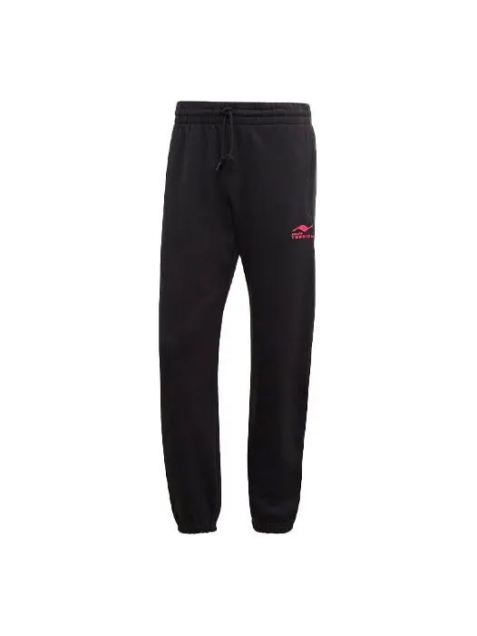 Спортивные штаны adidas originals Torsion Sp Logo Printing Running Sports Long Pants Black — изображение 1 из 4, черный