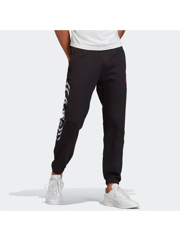 Спортивные штаны adidas originals Torsion Sp Logo Printing Running Sports Long Pants Black — изображение 3 из 4, черный