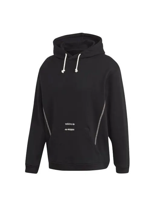 Толстовка Adidas Originals R.Y.V. Hooded Pullover 'Black' — изображение 1 из 4, черный