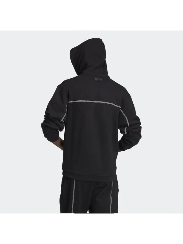 Толстовка Adidas Originals R.Y.V. Hooded Pullover 'Black' — изображение 4 из 4, черный