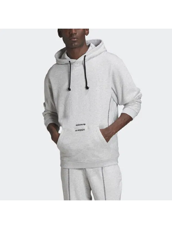 Толстовка Men's adidas Solid Color Gray — изображение 3 из 4, мульти