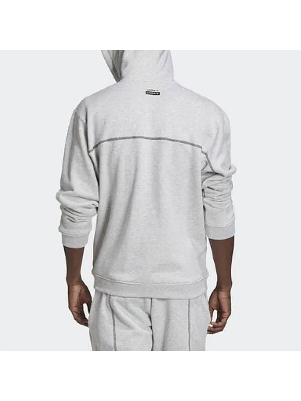 Толстовка Men's adidas Solid Color Gray — изображение 4 из 4, мульти
