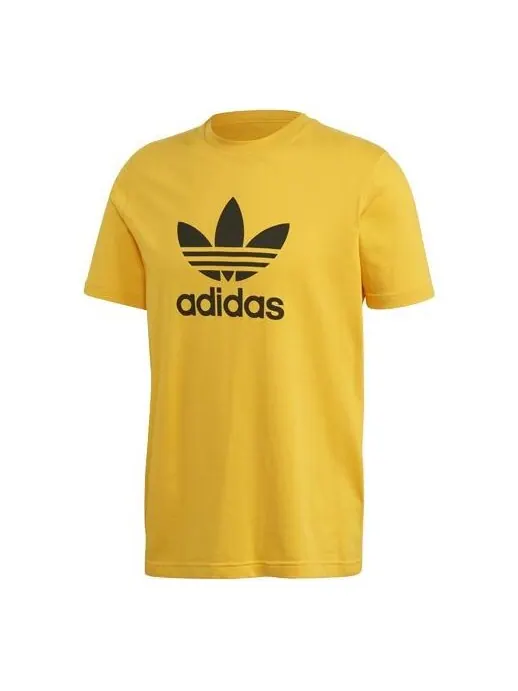 Футболка adidas originals TREFOIL T-SHIRT Short Sleeve Gold Color — изображение 1 из 4, золото