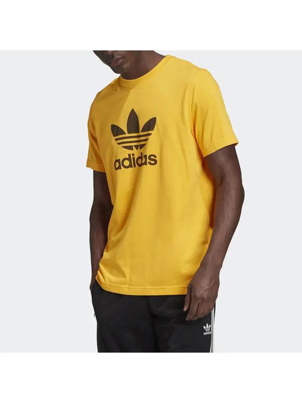 Футболка adidas originals TREFOIL T-SHIRT Short Sleeve Gold Color — изображение 3 из 4, золото