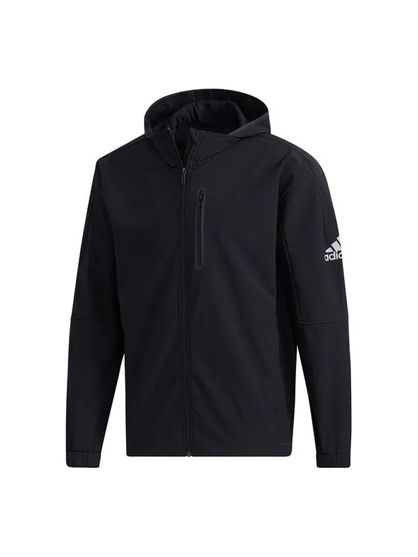 Куртка adidas M Mh Wrm Wd Jkt Solid Color Fleece Lined Stay Warm Hooded Jacket Black — изображение 1 из 4, черный