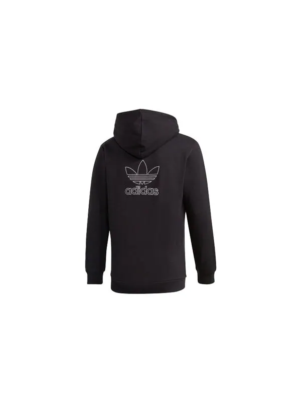 Толстовка originals logo printing loose sports black Adidas — изображение 2 из 4, черный