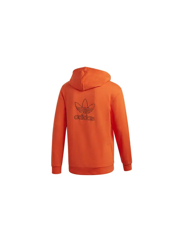 Толстовка adidas originals B+F TRFL Hoody Casual Sports Orange — изображение 2 из 4, оранжевый