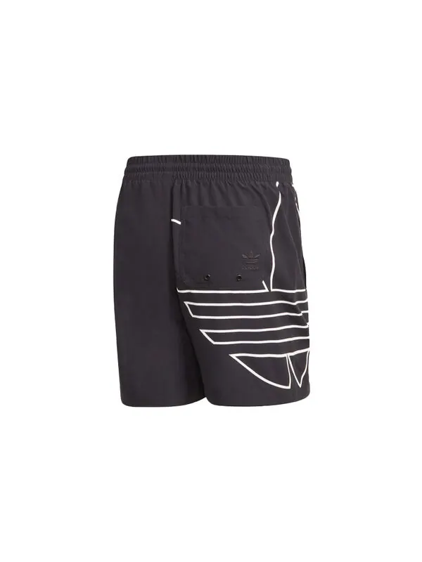 Шорты originals solid color sports shorts black Adidas — изображение 2 из 4, черный