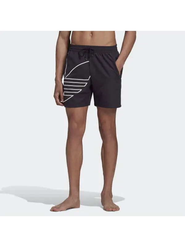 Шорты originals solid color sports shorts black Adidas — изображение 3 из 4, черный