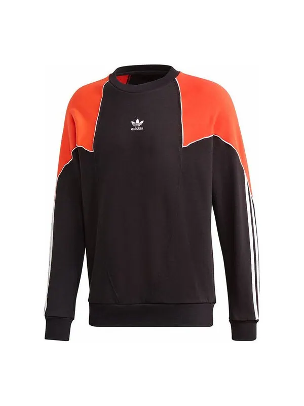 Толстовка adidas originals B Trf Ab Crew Colorblock Casual Sports Pullover Black — изображение 1 из 4, черный