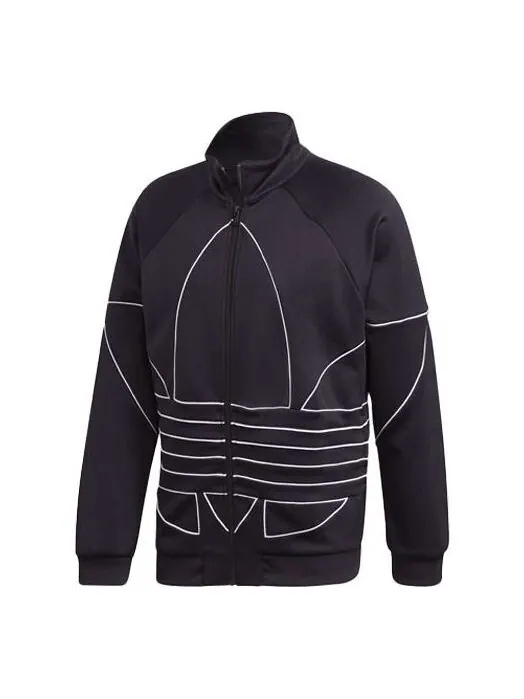 Куртка adidas originals Large Stand Collar Casual Sports Jacket Black — изображение 1 из 4, черный