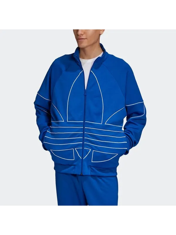 Куртка originalsb tf turf out ply tt casual minimalistic stand collar zipper sports jacket blue Adidas — изображение 3 из 4