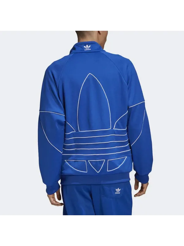 Куртка originalsb tf turf out ply tt casual minimalistic stand collar zipper sports jacket blue Adidas — изображение 4 из 4
