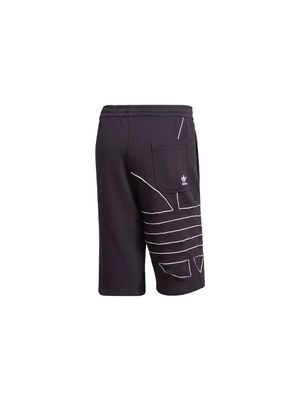 Шорты originals mens logo print sports shorts black Adidas — изображение 2 из 4, черный