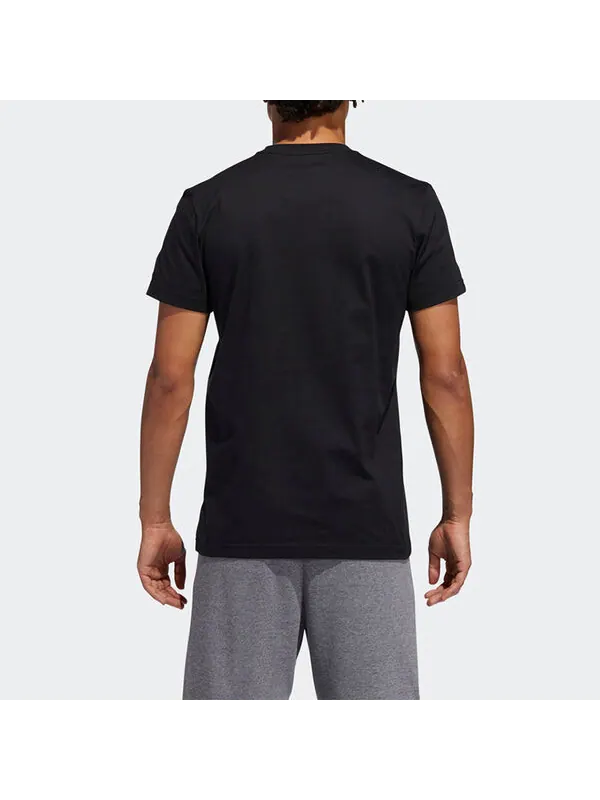 Футболка shanghai tee баскетбольные спортивные с коротким рукавом Adidas — изображение 4 из 4, черный