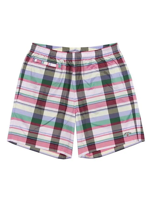 Шорты originals x noah water repellent shorts waterproof plaid red Adidas — изображение 1 из 4, красный