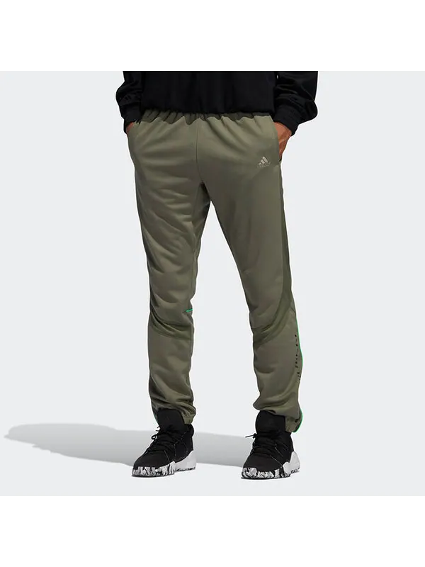 Спортивные штаны adidas Rose CU PNT Basketball Sports Long Pants Green — изображение 4 из 4, зеленый