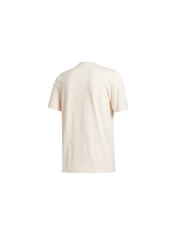 Футболка athleisure casual sports printing round neck short sleeve pink Adidas — изображение 2 из 4, розовый