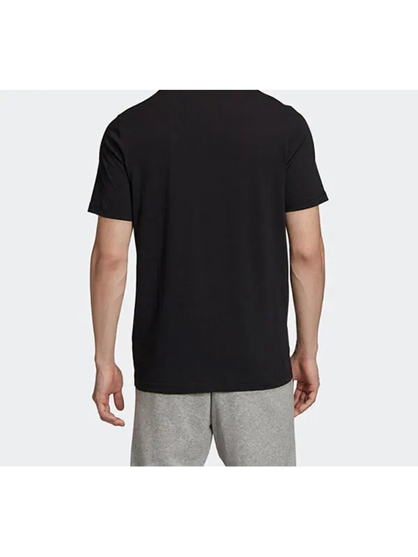 Футболка universal foil letter short-sleeve tee men black Adidas — изображение 4 из 4, черный