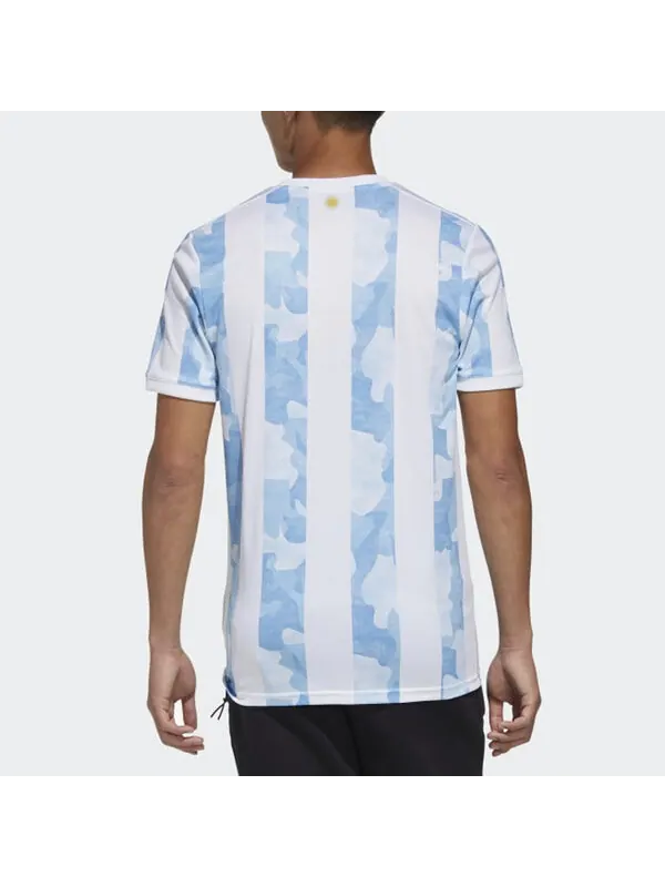 Футболка adidas Soccer/Football Sports Training Jersey SW Fan Edition 21 Season Home Messi Blue — изображение 4 из 4, синий