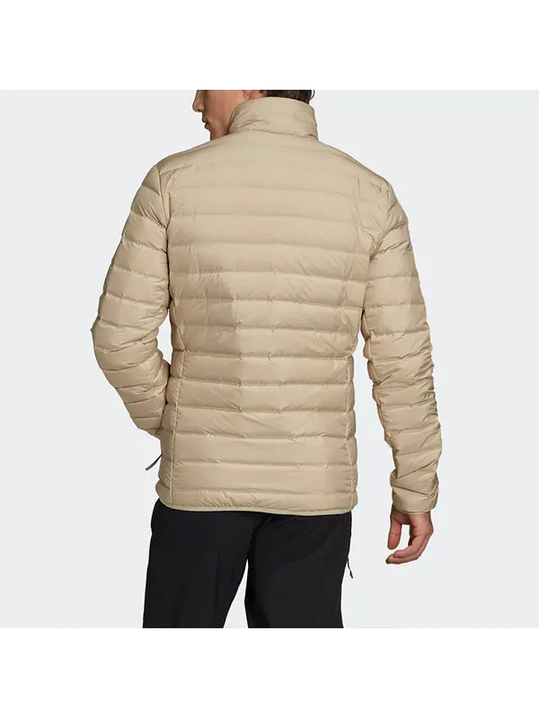 Пуховик adidas Windproof And Warm Sports Stand Collar Down Jacket Men's Khaki — изображение 4 из 4, хаки
