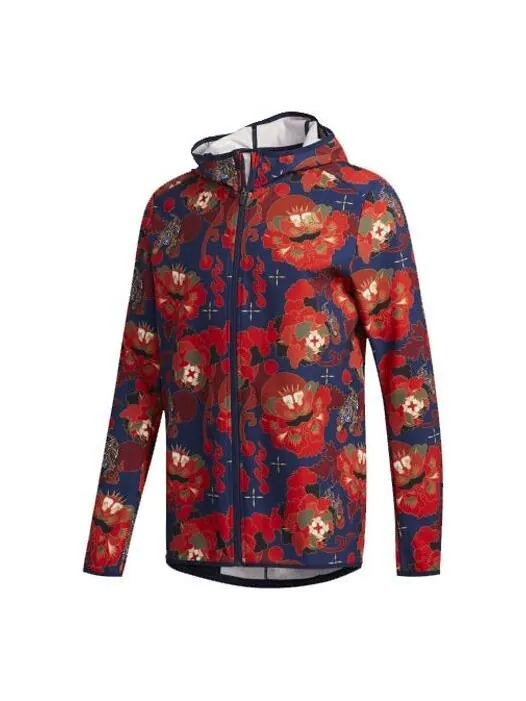 Куртка adidas Otr Jkt CNY M Series Zipper hooded Running Jacket Red — изображение 1 из 4, красный