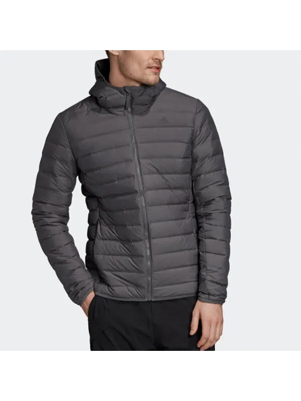 Пуховик adidas Winter Leisure Comfortable Sports Down Jacket Male Black — изображение 3 из 3, черный