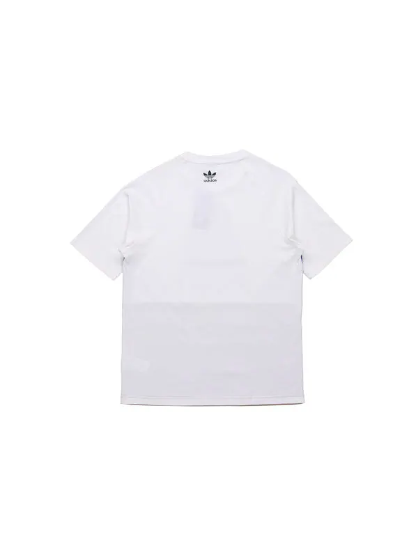 Футболка originals color logo short sleeve white Adidas — изображение 2 из 4, белый