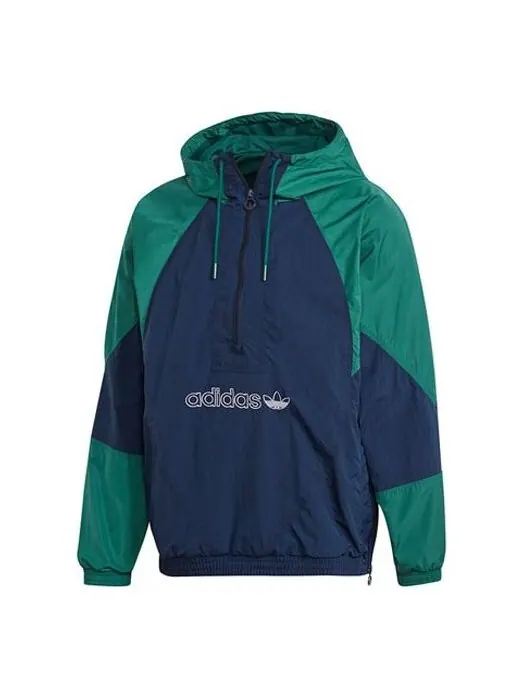 Куртка оригинальная большая tf turf windbrkr Adidas — изображение 1 из 4, синий/зеленый