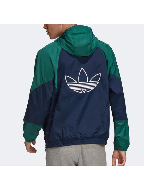 Куртка оригинальная большая tf turf windbrkr Adidas — изображение 4 из 4, синий/зеленый
