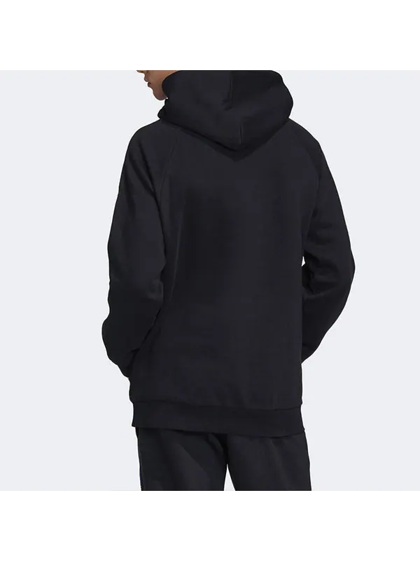 Толстовка originals casual sports fleece lined black Adidas — изображение 4 из 4, черный