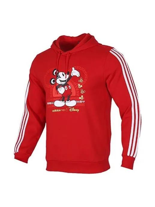 Толстовка adidas neo x Disney Crossover limited Mickey Element Sports Red — изображение 1 из 4, светлый красный