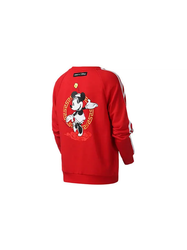 Свитера neo x disney cny с принтом круглый ворот свитер Adidas — изображение 2 из 2, светлый красный