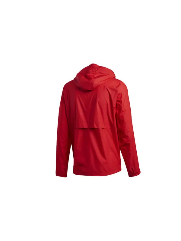 Куртка adidas Casual Sports hooded Long Sleeves Jacket Red — изображение 2 из 4, светлый красный