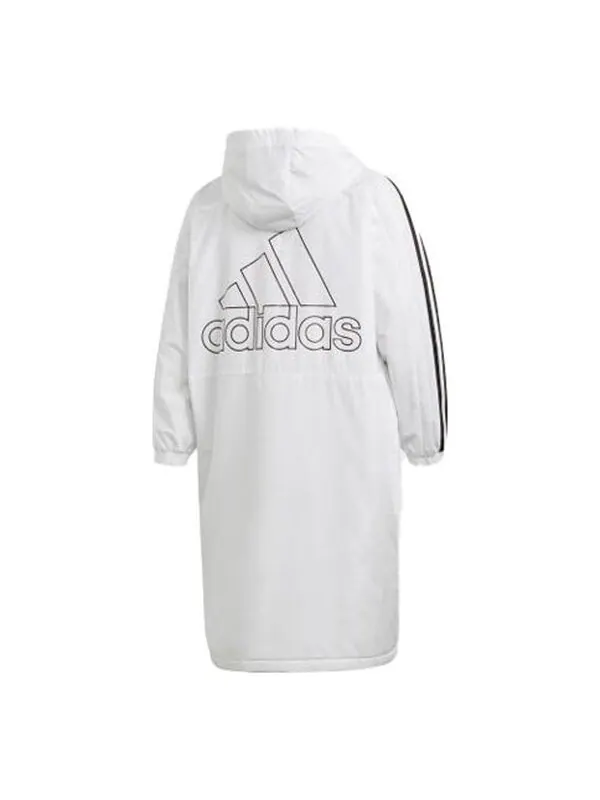 Куртка утепленные хлопковые Куртка Adidas — изображение 2 из 3, белый