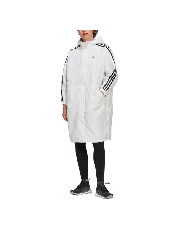 Куртка утепленные хлопковые Куртка Adidas — изображение 3 из 3, белый