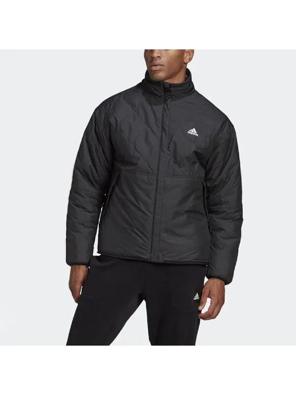 Куртка reversible boa padded jacket 'black grey' Adidas — изображение 4 из 4, серый/черный