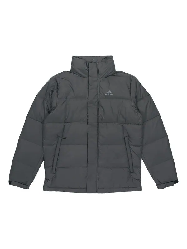 Пуховик adidas Logo Print Casual Warm Sport Down Jacket Male Black — изображение 1 из 4, черный