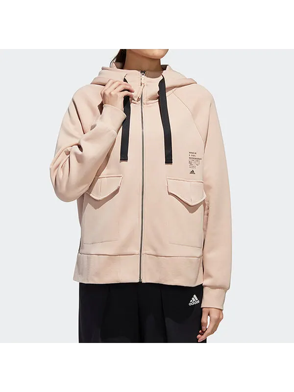 Куртка sty kn new tt повседневная спортивная куртка жемчужно-розовая Adidas — изображение 3 из 4, розовый