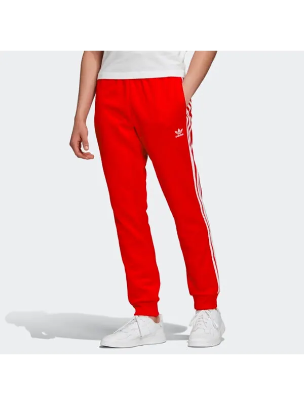 Спортивные штаны adidas originals SST TP P logo Bundle Feet Athleisure Casual Sports Pants Red — изображение 3 из 4