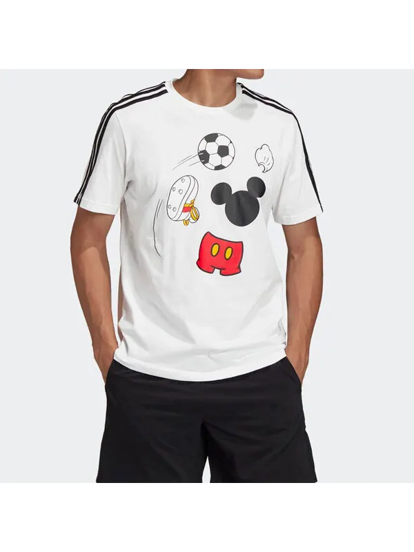Футболка adidas Training Sports Disney Mickey White — изображение 3 из 4, белый